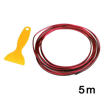 

Car Interior Door Gap Edge Line Insert Molding Trim Strip Decor Red Accessory
