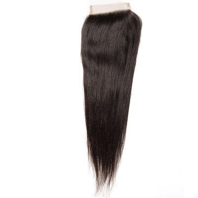

UNice Hair 8A Brazilian Straight Human Hair Lace Closure Free part