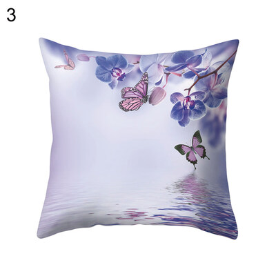 

Flower Butterfly Pillow Case Cushion Cover Sofa Bed Car Cafe Office Decoration