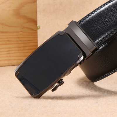 

Leather belt Mens automatic buckle leather belt Personalized alloy casual youth pants belt