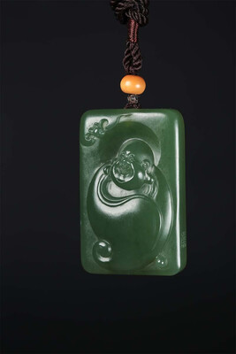 

WANYANSHAOHUA Xinjiang Hetian Biyu pendant jewelry accessories 15588-18385