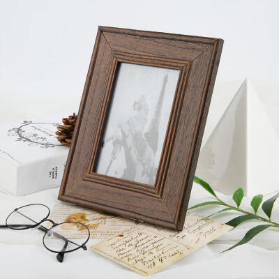 

Greensen Retro 6 Inch Photo Frame Set Up Photo Studio Bracket Photo Frame Solid Picture Frame