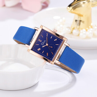 

〖Follure〗Single Eye Digital Scale Square Dial Simple And Stylish Ladies Quartz Watch