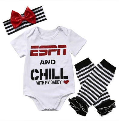 

Newborn Kids Toddler Baby Girl Clothes Bodysuit Romper Jumpsuit Headband Outfit