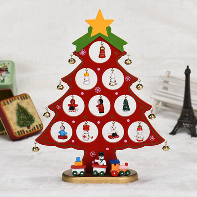 

〖Follure〗3D Wooden Assembling Christmas Tree Home Bedroom Decor Gifts DIY Green