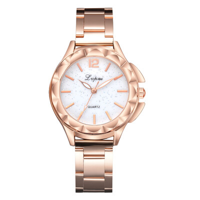 

Fashion Womens Watches Rose Gold Irregular Disc Luxury Starry Sky Ladies Quartz Wristwatch Alloy Strap Clock Zegarki Damskie