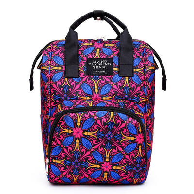 

Waterproof Print Mommy Travel Backpacks Big Maternity Nappy Top-handle Bags