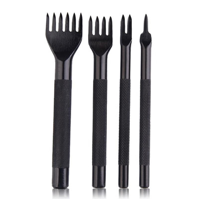 

4 Style Leather Craft Hole Punches Tools Rhombus Punch Tool Tooth Pitch 4mm
