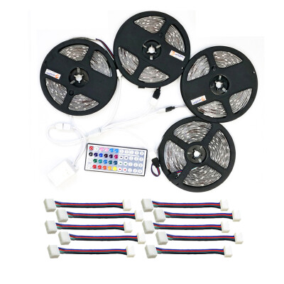 

ZDM Waterproof 4PCS 5M 150x5050RGB LED Strip Light 44Key IR Controller& with 10PCS Connecting line DC12V 140W