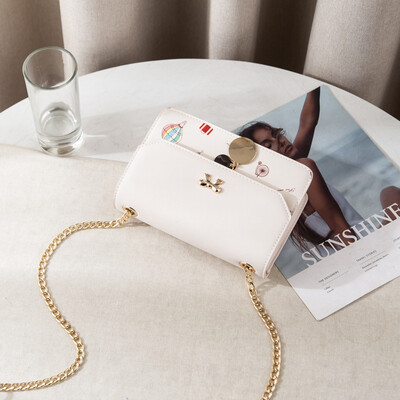 

Summer inssen single-shouldered girl bags 2019 Korean version of girls straddle chain bags students
