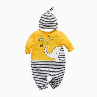 

Newborn Baby Boy Girl Long Sleeve Romper Jumpsuit Infant Bodysuit Outfit Clothes