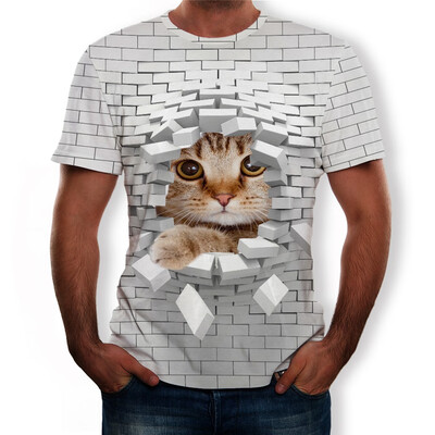 

Toponeto Halloween Men Horror 3D Print O-Neck Short Sleeve T Shirt Tops Blouses