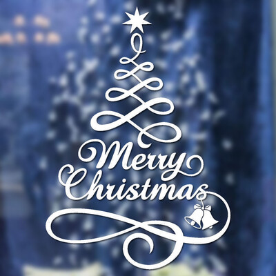 

Tailored Christmas Tree Window Vinyl Wall Stickers Home Decorations Gifts