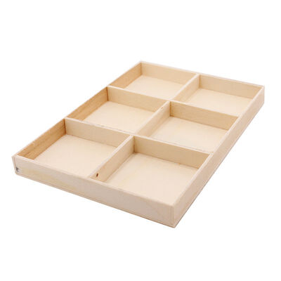 

6 Wooden Box Christmas Pendant Wooden Box Set Home Decoration Crafts Wood Chips Christmas Tree Decoration Props Small Gifts
