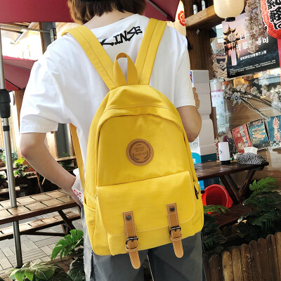 

New 2019 fashion simple large capacity backpack mens backpack high school student bag female Korean version of the backpack