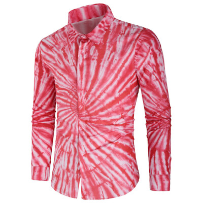 

Tie Dye Print Long Sleeves Casual Shirt