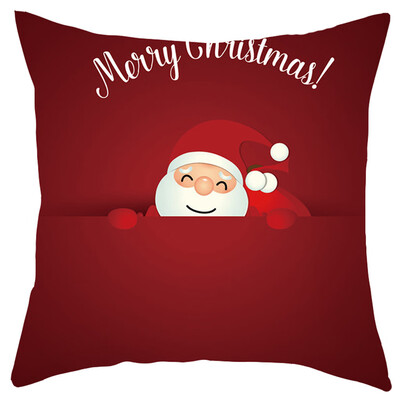 

Siaonvr Merry Christmas Short Plush Pillowcase Sofa Pad Set Home Decoration 18x18 Inch