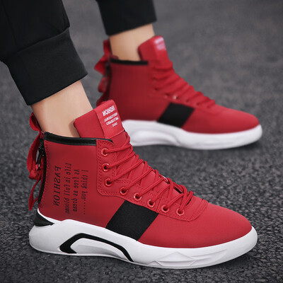 

Mens shoes summer leisure Joker autumn social spirit guy high canvas shoes