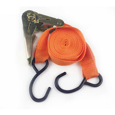 

〖Follure〗25mm x 45m Polyester Double J-Hooks Ratchet Tie Down Cargo Straps For Car
