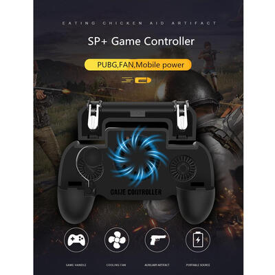 

SP 2000mAh Power Cooling Fan Gamepad Joystick Hand Grip for Phone PUBG
