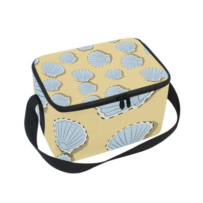 

ALAZA Lunch Box Insulated Shell With Yellow Background Lunch Bag Large Cooler Tote Bagfor Men Women