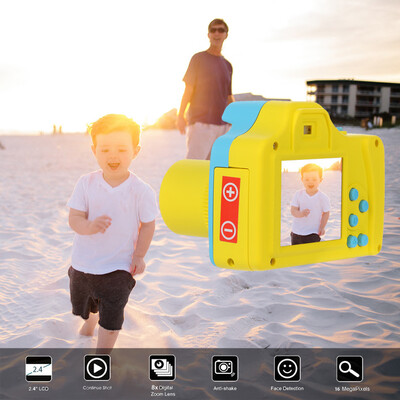 

Gobestart 24HD Screen Digital Camera 16MP Anti-Shake Face Detection Camcorder Blank