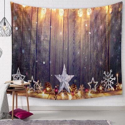 

Siaonvr Christmas Tapestry Santa Print Wall Hanging Tapestry Art Home Decor