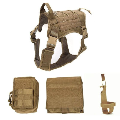 

Service Dog Vest Water Resistant Bag Sundries Bags for Dog Training Tools Tan