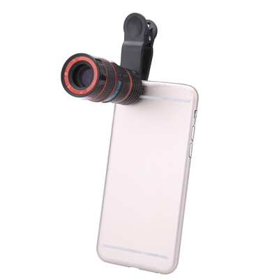 

Universal Special Design 8X Zoom Phone Telephoto Camera Lens with Clip for iPhone Samsung HTC