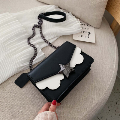 

Joker women 2019 new Korean version of simple chain small square bag fashion foreign style texture shoulder Messenger bag