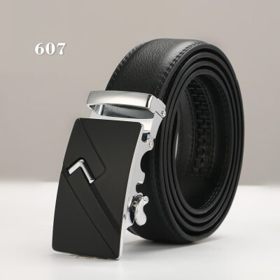 

Brand Fashion Automatic Buckle Genuine Leather Strap Belts For Men Top Quality Automatic Buckle black Belts luxury designer belt