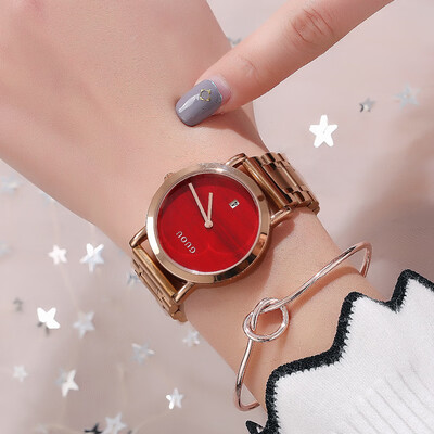 

Watch original ultra-thin Roman retro single calendar couple watch waterproof watch