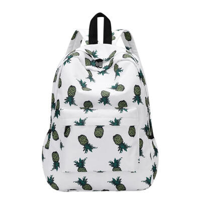 

Casual Women Pineapple Print Backpacks for Teenage Girls Travel Schoolbags