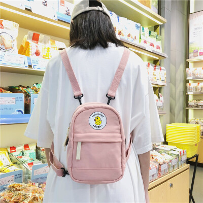 

New small bag canvas bag women single - shoulder bag slant bag college students with small freshness feeling young girl ins