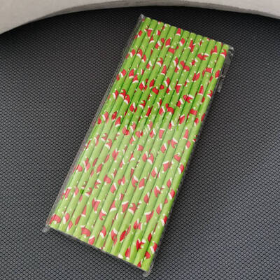 

25Pcs\Lot Drinking Straws Christmas Tree Snowflake Straws Paper Straws For Birthday Wedding Decorative Party Supplies