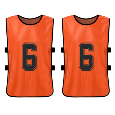 

6 PCS Adults Basketball Pinnies Quick Drying Basketball Jerseys Soccer Football Team Scrimmage Practice Vest
