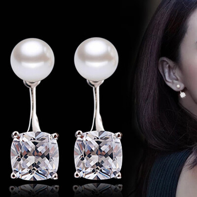 

Simulated Pearl Stud Earrings For Women Female Ladies Fashion Party Jewelry Anniversary Gift Anti Allergy E10