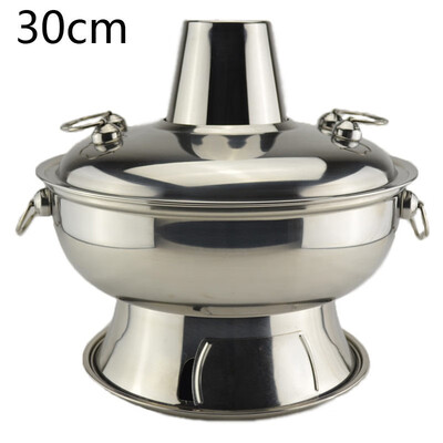 

Sanqia 28l stainless steel hot pot chafing dish Beijing traditional charcoal hotpot Chinese antique cooker picnic cookware