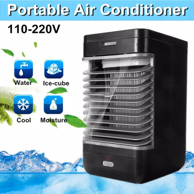 

〖Follure〗Personal Air Conditioner Fan Portable Desk Fan Quiet Space Air Cooler Misting EU