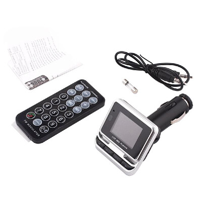 

LCD Screen Wireless FM Transmitter BT Car MP3 Player Car Kit with USB Charger Support TF Card Line-in AUX