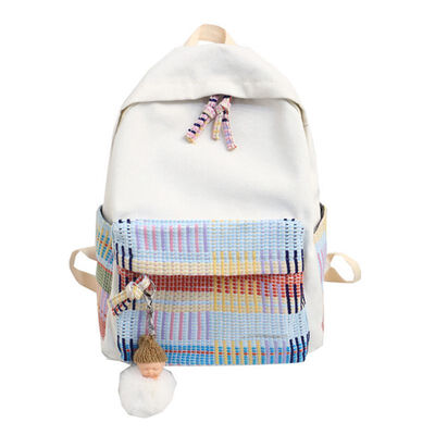 

Ancient sense of campus schoolbags Korean version of students in junior high school college fashion simple double shoulder bag bac
