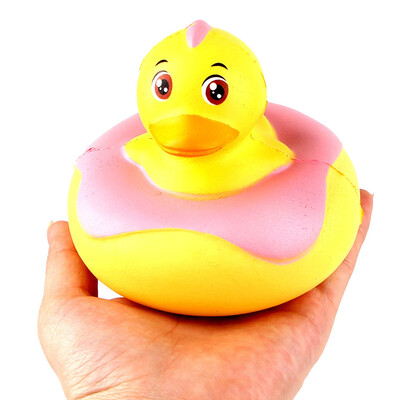 

Siaonvr Mini cute little yellow duck slowly rising decompression&decompression toys