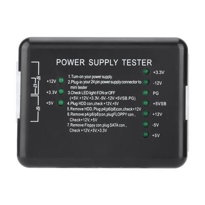 

Greensen 2024PIN PC Computer ATX Power Supply Tester Checker Meter PC Power Supply Tester ATX Power Tester