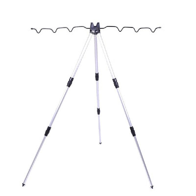 

Aluminum Alloy Telescopic Fishing Rod Stand Rest Sea Fishing Rods Tripod Holder Fishing Pole Bracket Adjustable 3 Sections Fishing