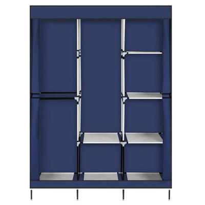 

71 inch Portable Closet Wardrobe Clothes Rack Storage Organizer with Shelf