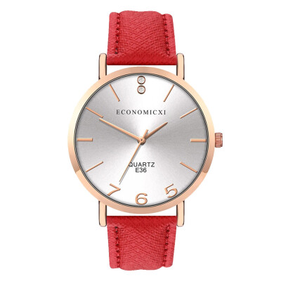 

RM Fashion Simple Belt Watch Without Digital Round Dial Female Quartz Watch