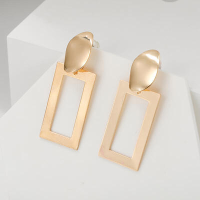 

Korean Earrings Square Geometric Rectangle Metal Dangle Drop Earrings For Women Statement Earings Fashion Jewelry 2019 Oorbellen
