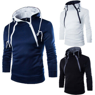 

Men Winter Hoodie Slim Hooded Sweatshirts Sport Sweater Pullover Jackets Outwear