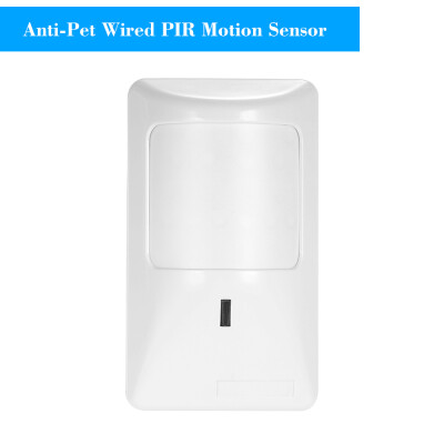 

Anti-Pet PIR Motion Sensor Wired Alarm Dual Infrared Detector Pet Immune For Home Burglar Security Alarm System