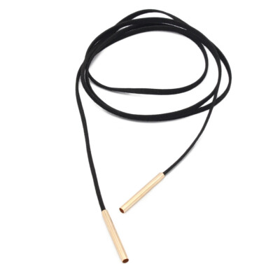 

Hot Sale Bohemian Style Black Leather Freely Adjust Wild Long Necklace Hot Sale